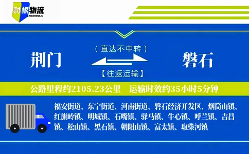 荆门到磐石物流公司