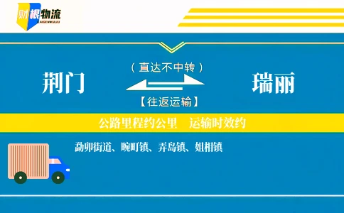 荆门到瑞丽物流公司