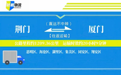 荆门到厦门物流公司