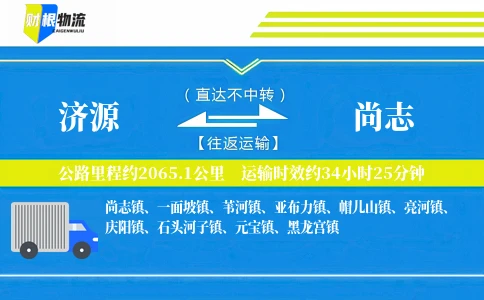 济源到尚志物流公司