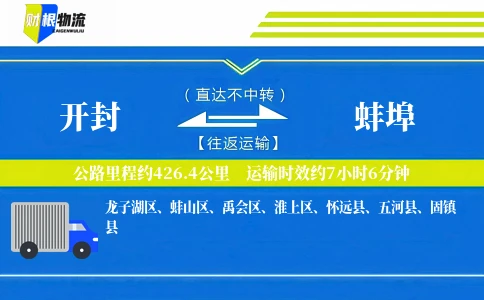 开封到蚌埠物流公司