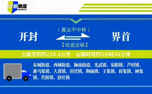 开封到界首物流公司
