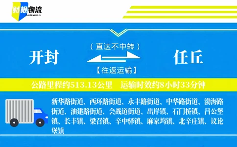 开封到任丘物流公司