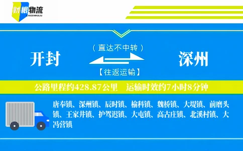 开封到深州物流公司