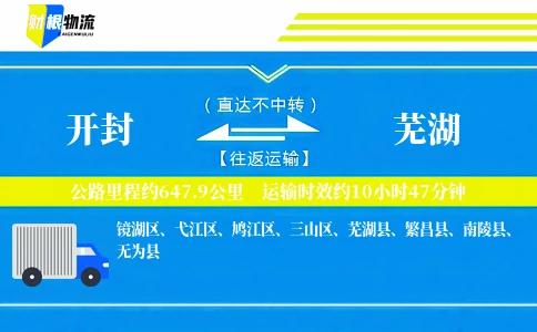 开封到芜湖物流公司