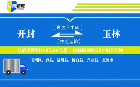 开封到玉林物流公司