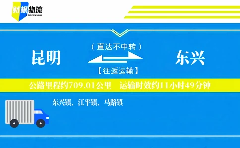 昆明到东兴物流公司