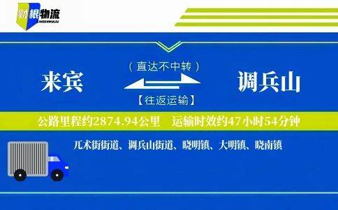 来宾到调兵山物流公司