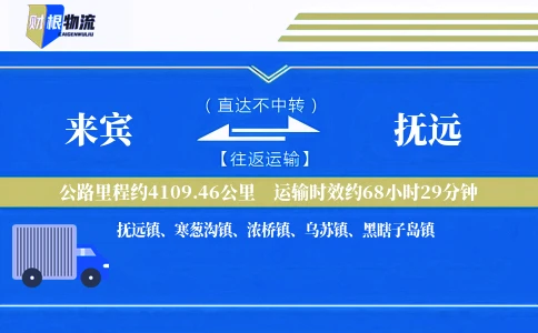 来宾到抚远物流公司