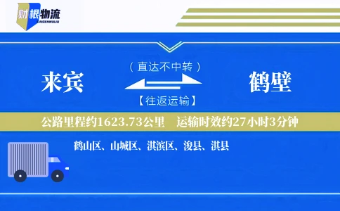 来宾到鹤壁物流公司