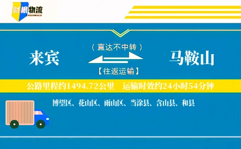 来宾到马鞍山物流公司