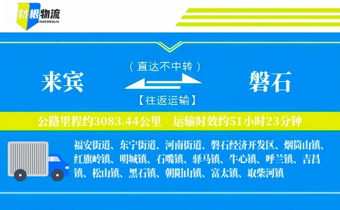 来宾到磐石物流公司