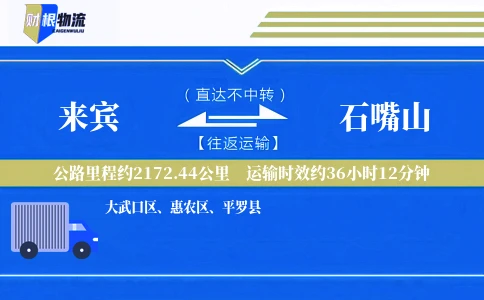 来宾到石嘴山物流公司