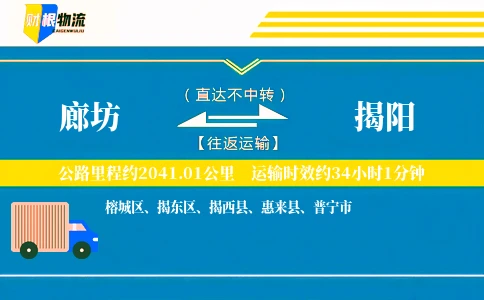 廊坊到揭阳物流公司