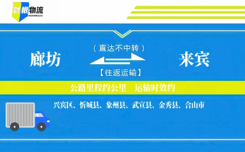 廊坊到来宾物流公司