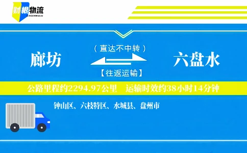 廊坊到六盘水物流公司