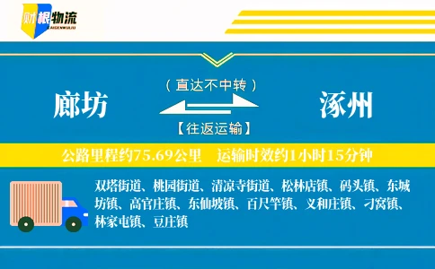 廊坊到涿州物流公司