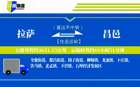 拉萨到昌邑物流公司