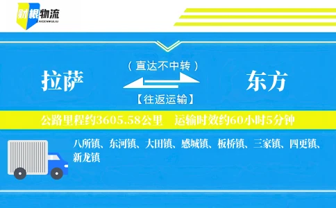 拉萨到东方物流公司