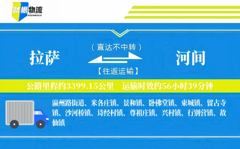 拉萨到河间物流公司