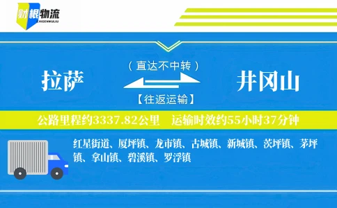 拉萨到井冈山物流公司