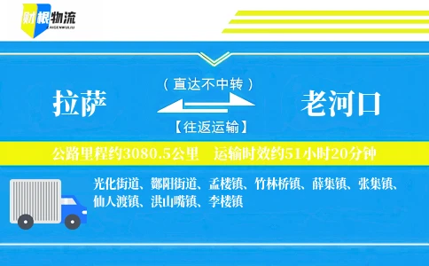拉萨到老河口物流公司