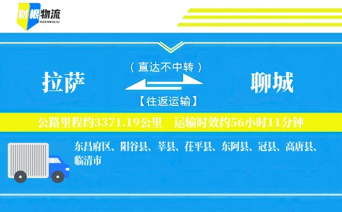 拉萨到聊城物流公司