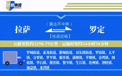 拉萨到罗定物流公司