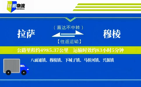 拉萨到穆棱物流公司