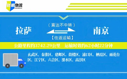 拉萨到南京物流公司