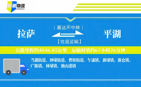 拉萨到平湖物流公司