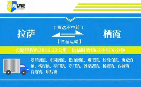 拉萨到栖霞物流公司