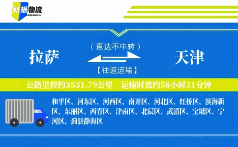 拉萨到天津物流公司