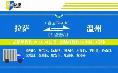 拉萨到温州物流公司