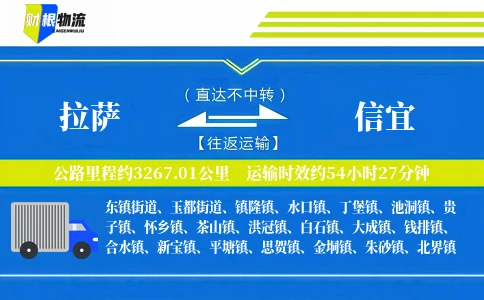 拉萨到信宜物流公司