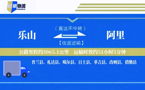 乐山到阿里物流公司