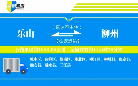 乐山到柳州物流公司