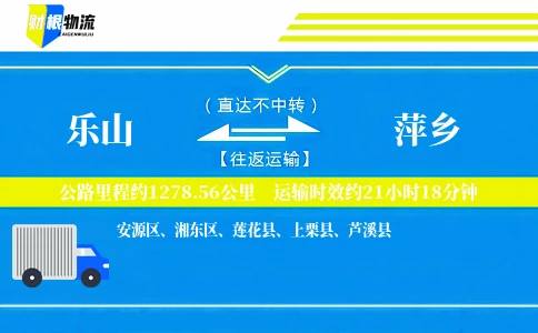 乐山到萍乡物流公司