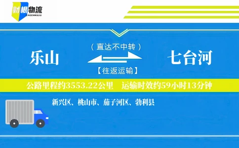 乐山到七台河物流公司