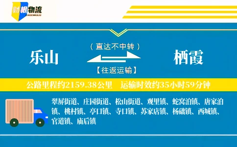 乐山到栖霞物流公司