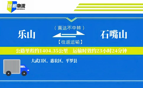 乐山到石嘴山物流公司