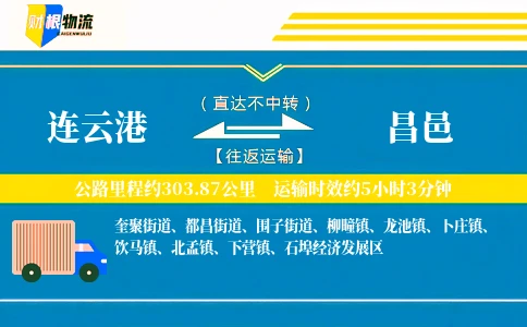 连云港到昌邑物流公司