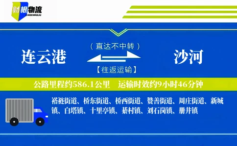 连云港到沙河物流公司