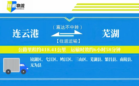 连云港到芜湖物流公司