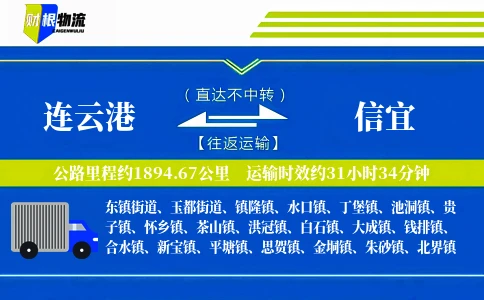 连云港到信宜物流公司