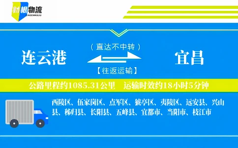 连云港到宜昌物流公司