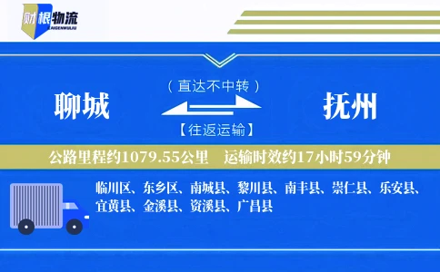 聊城到抚州物流公司