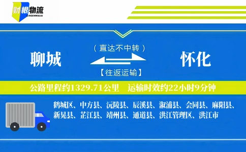 聊城到怀化物流公司
