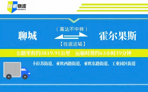 聊城到霍尔果斯物流公司