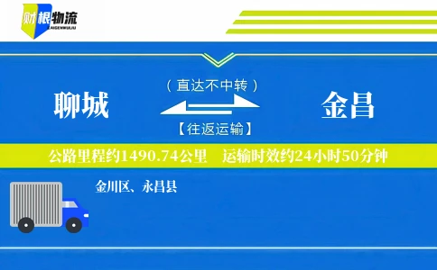 聊城到金昌物流公司